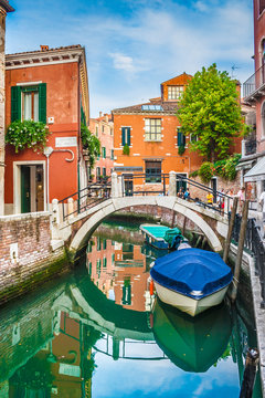 Postcard view of Venice, Italy