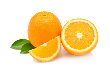 Fototapeta na wymiar Orange fruit isolate on white background