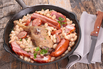 white bean and meat