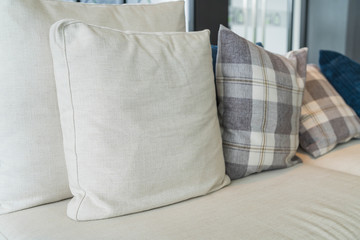 Pillow on sofa decoration interior