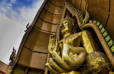 Wat Tham Sua, Kanchanaburi, Thailand/ Big buddha statue in Wat Tham Sua, Kanchanaburi, Thailand.