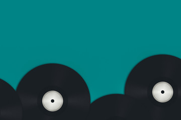 Classic Black Vinyl Records - Music Concept