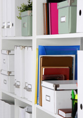 Image of new model house on architecture blueprint