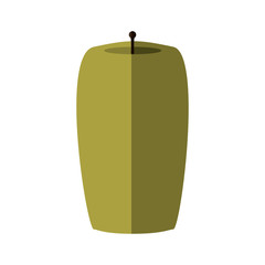 Light concept represented by candle icon. Isolated and flat illustration 