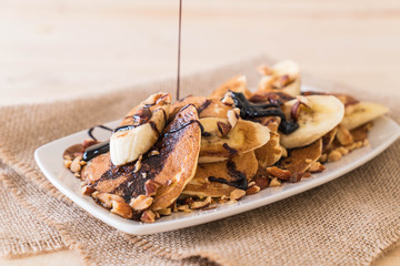 almond banana pancake