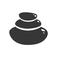 Rocks concept represented by stones icon. Isolated and flat illustration 