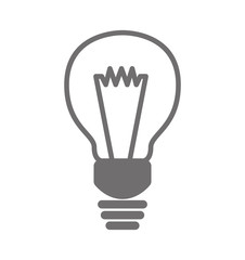 Energy concept represented by light bulb icon. Isolated and flat illustration 