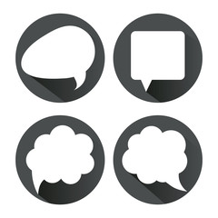 Icon set of bubbles. Communication. Vector graphic