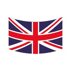 United Kingdom concept represented by flag icon. Isolated and flat illustration 