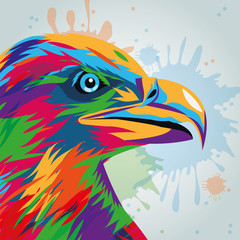 Eagle icon. Animal and art design. Vector graphic