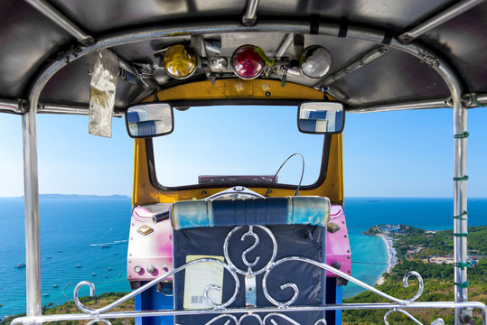 The Viewpoint of laan isaland, pattaya from inside thailand Tuk-