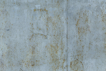 Blue rusty metallic plate as background texture