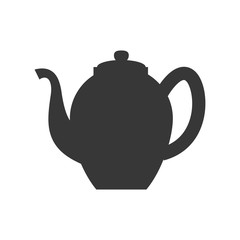 Tea concept represented by tea kettle icon. Isolated and flat illustration 