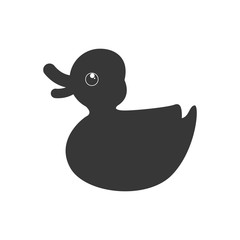 Animal concept represented by cartoon duck icon. Isolated and flat illustration 