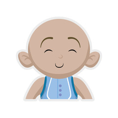 Fototapeta premium Baby concept represented by boy cartoon icon. Isolated and flat illustration 