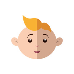 Baby concept represented by boy cartoon icon. Isolated and flat illustration 