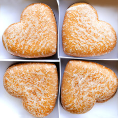 cookies in the shape of a heart