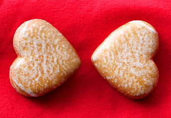 cookies in the shape of a heart