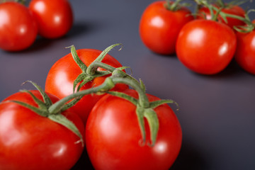 Juicy tomatoes closeup