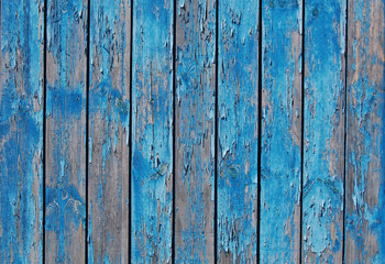 Fototapeta na wymiar blue shabby wooden planks