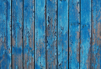 blue shabby wooden planks