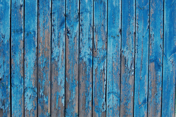 blue shabby wooden planks