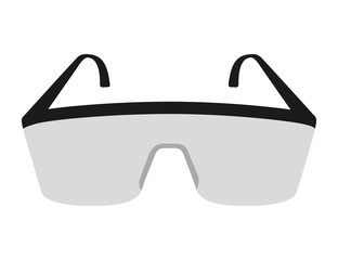 laboratory goggles isolated icon design