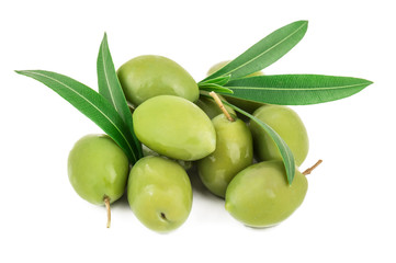 heap of green olives
