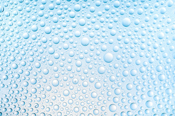 water drops of on surface treat water-repellent in macro lens shot