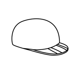 Sport concept represented by Golf hat icon. Isolated and flat illustration 