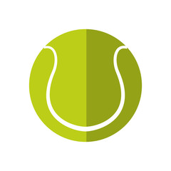 Sport concept represented by Tennis ball icon. Isolated and flat illustration 