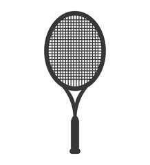Sport concept represented by Tennis racket icon. Isolated and flat illustration 