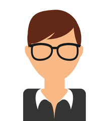 young man  isolated icon design