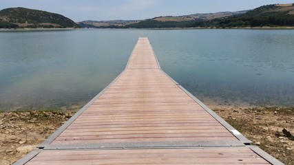 footbridge in the lake