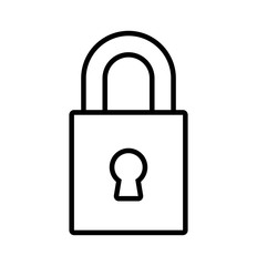 Security and protection concept represented by padlock icon. Isolated and flat illustration 