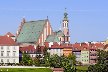 Cathedral of St. John (Bazylika Swietego Jana) in Warsaw, Poland. Old town in Warsaw is UNESCO World Heritage Site.