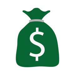 Bag with money, business icon