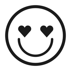 lovely face emoticon isolated icon design