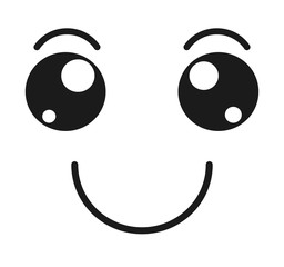 happy face emoticon isolated icon design