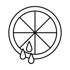 lemon juice isolated icon design