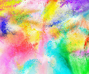 Abstract colored powder background