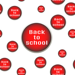 Seamless pattern with inscription "Back to school"
