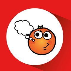 fruit nature healthy cartoon food