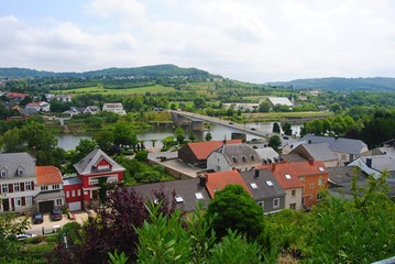 Fototapeta premium View over Schengen in Luxembourg.