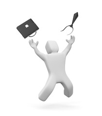 Vacation! Business metaphor. 3d illustration