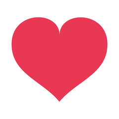 love heart shape romantic icon isolated vector illustration