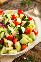 Healthy Organic Cucumber Salad