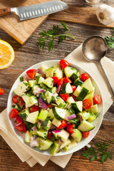 Healthy Organic Cucumber Salad