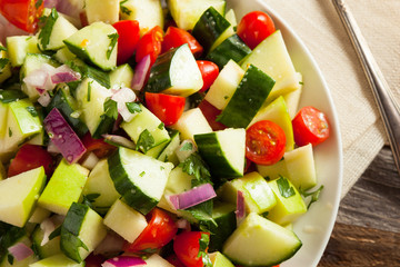 Healthy Organic Cucumber Salad