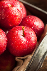 Fresh Raw Organic Cherry Plums